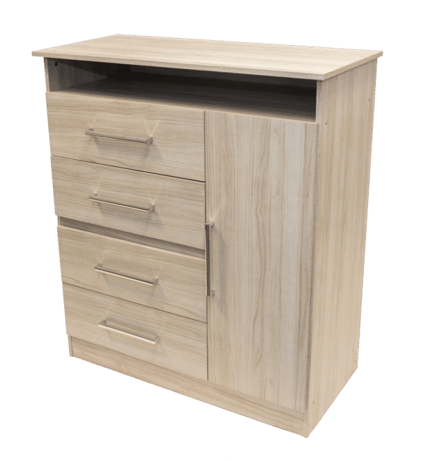 Comoda Tv - 1 puerta y 4 cajones - Imagen 3